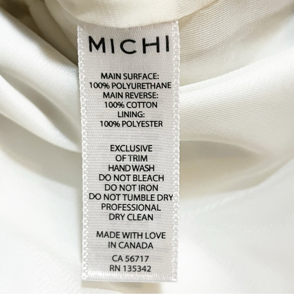 MICHI ARES GLOSS HIGH COLLAR UTILITY JACKET. LUXURY PERFORMANCE ATHLETIC WEAR. - Picture 16 of 16